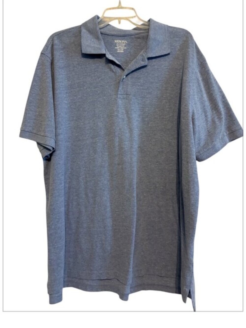 Merona Ultimate Men’s Supreme Classic Fit Light Blue Polo Size XXL